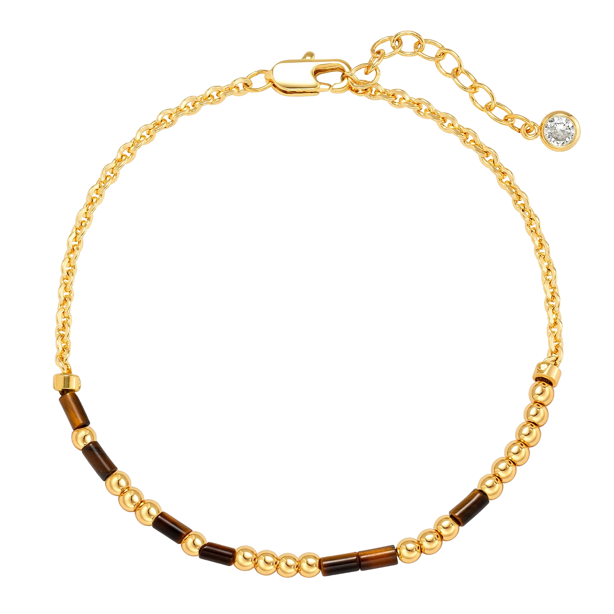 Morse Code Bracelet — Tiger Eye Beads with a Hidden Message
