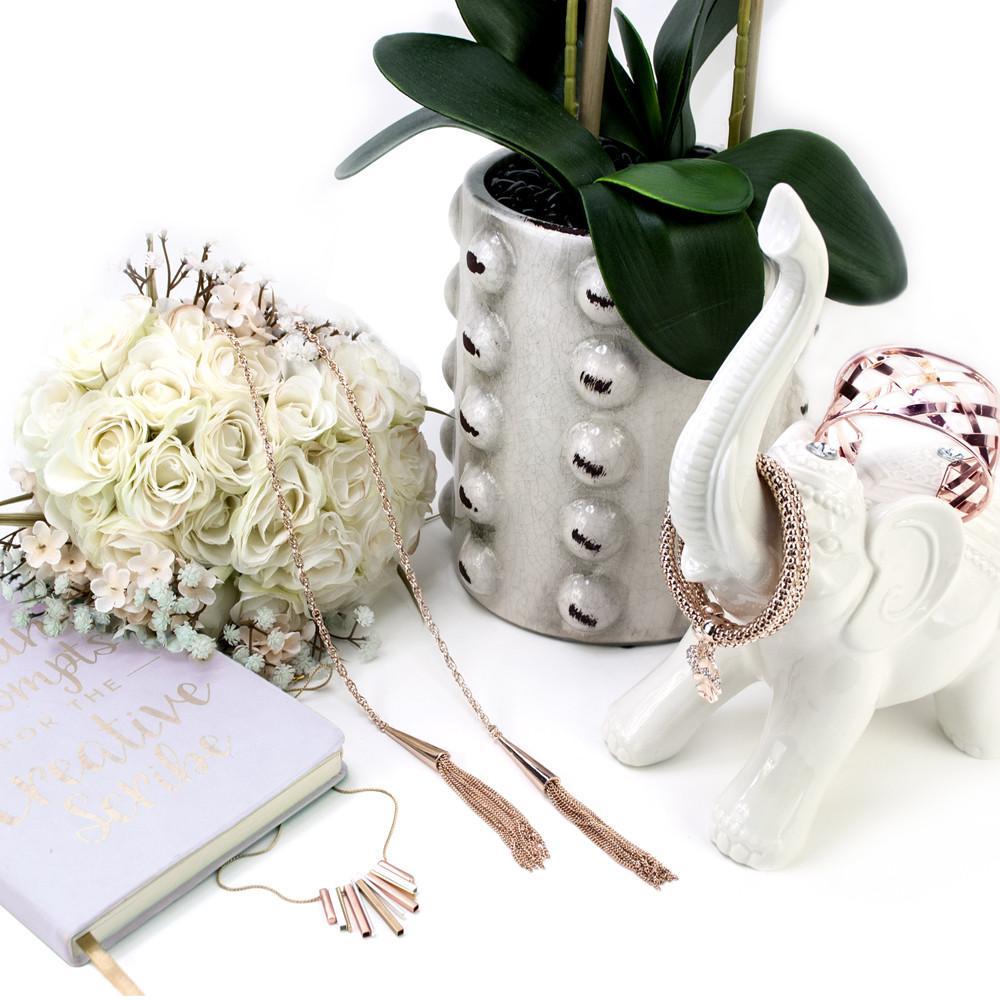 Rose Gold Cuff — Wide Open Bangle