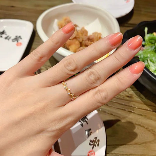 Golden Grace S925 Sterling Silver Ring