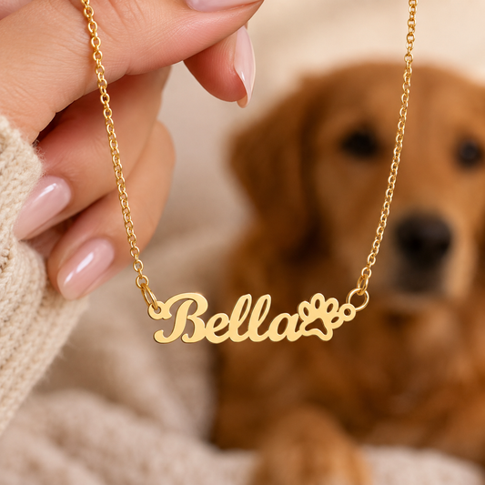 Forever Paws Personalized Name Necklace