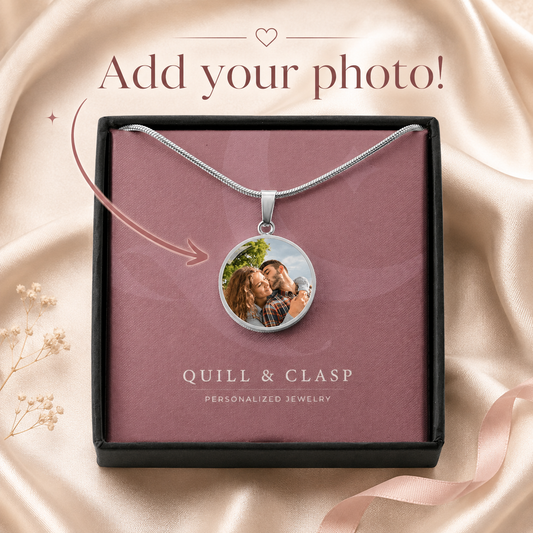 Always With You Personalized Photo Necklace