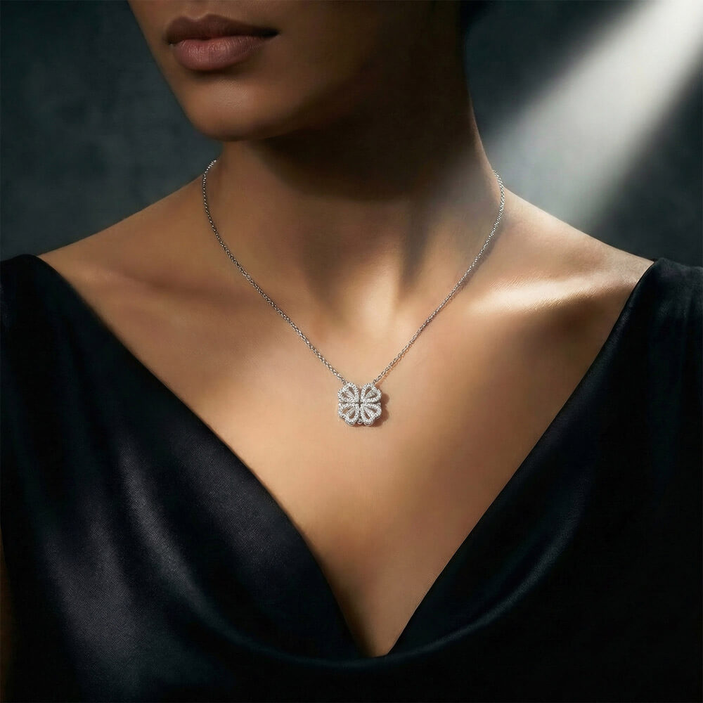 A Little Luck — Magnetic Clover Necklace