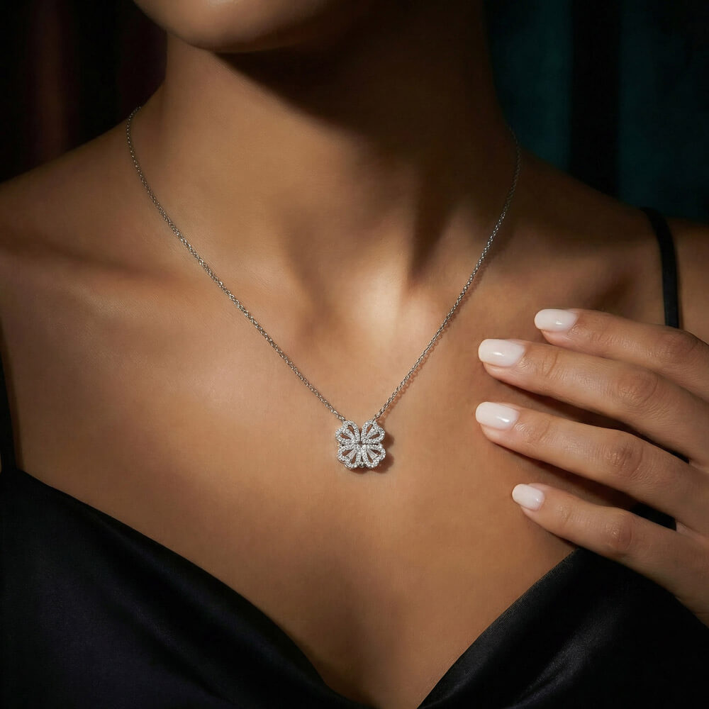 A Little Luck — Magnetic Clover Necklace