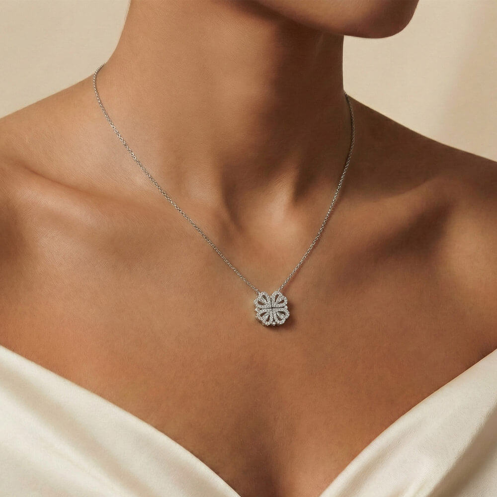 A Little Luck — Magnetic Clover Necklace