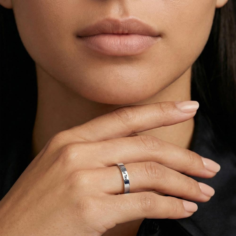 Twenty-Five Characters — Engraved Message Ring