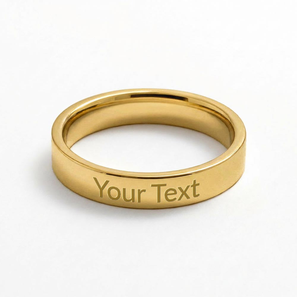 Twenty-Five Characters — Engraved Message Ring