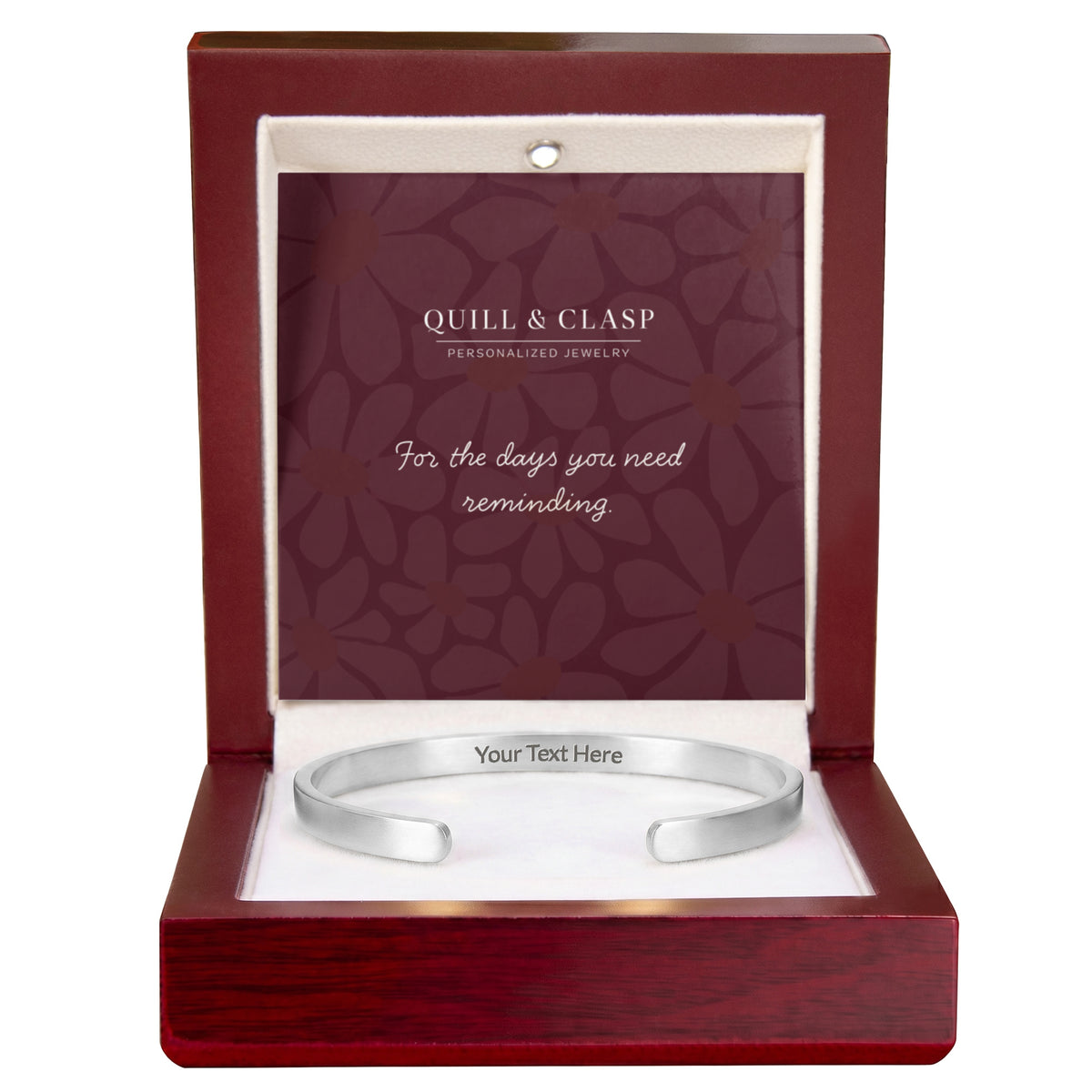 In Your Own Words — Engraved Cuff Bracelet