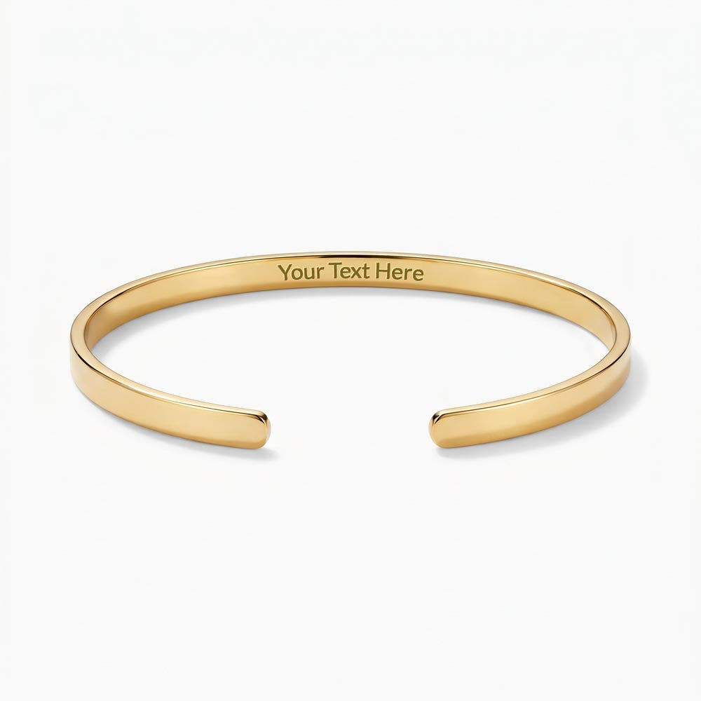 In Your Own Words — Engraved Cuff Bracelet