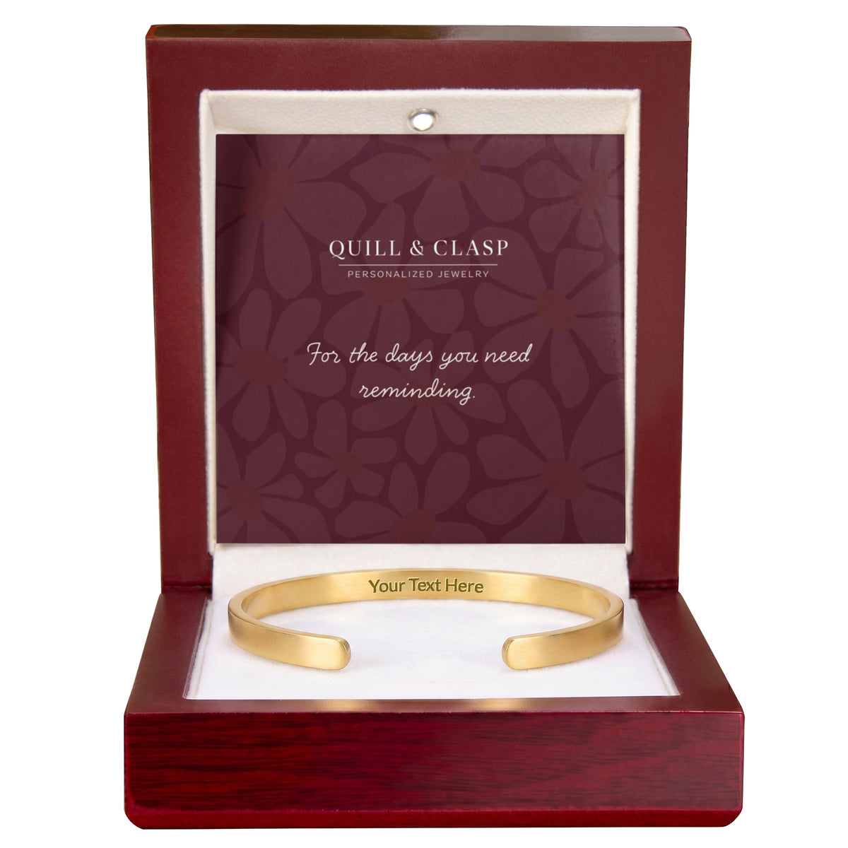 In Your Own Words — Engraved Cuff Bracelet
