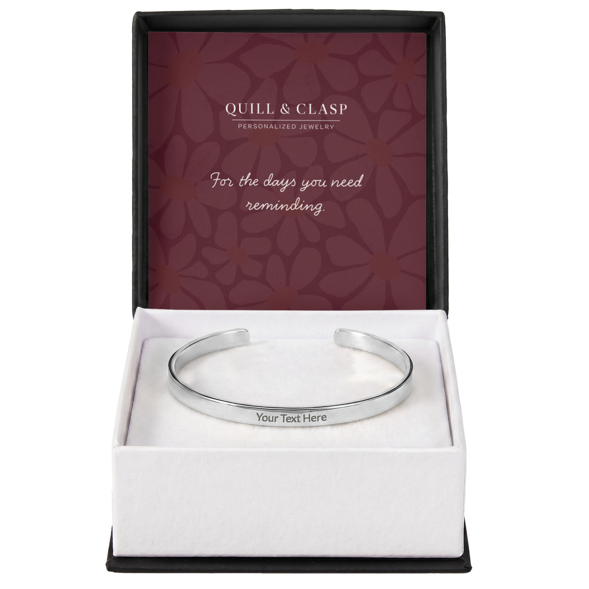 In Your Own Words — Engraved Cuff Bracelet