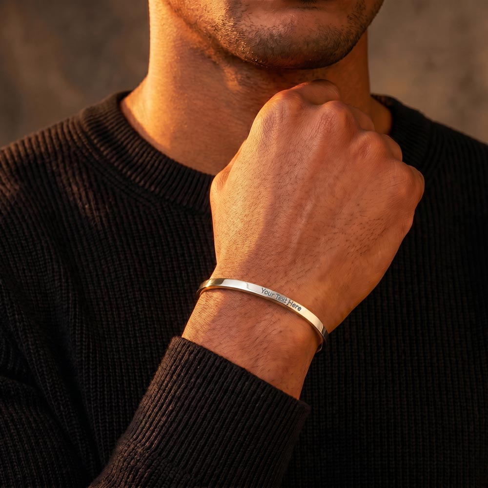 In Your Own Words — Engraved Cuff Bracelet