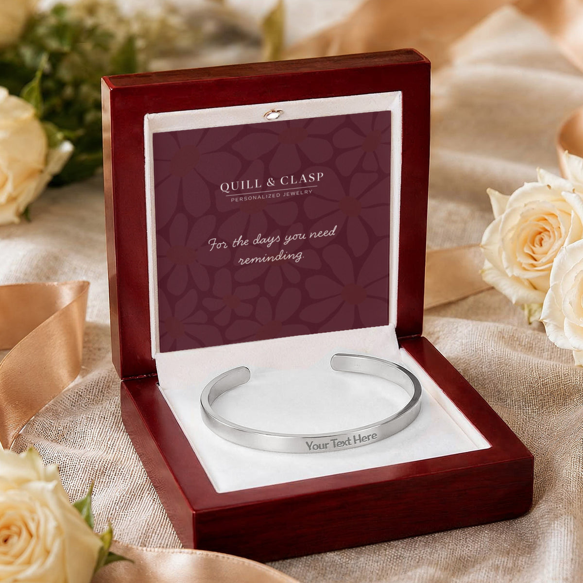In Your Own Words — Engraved Cuff Bracelet