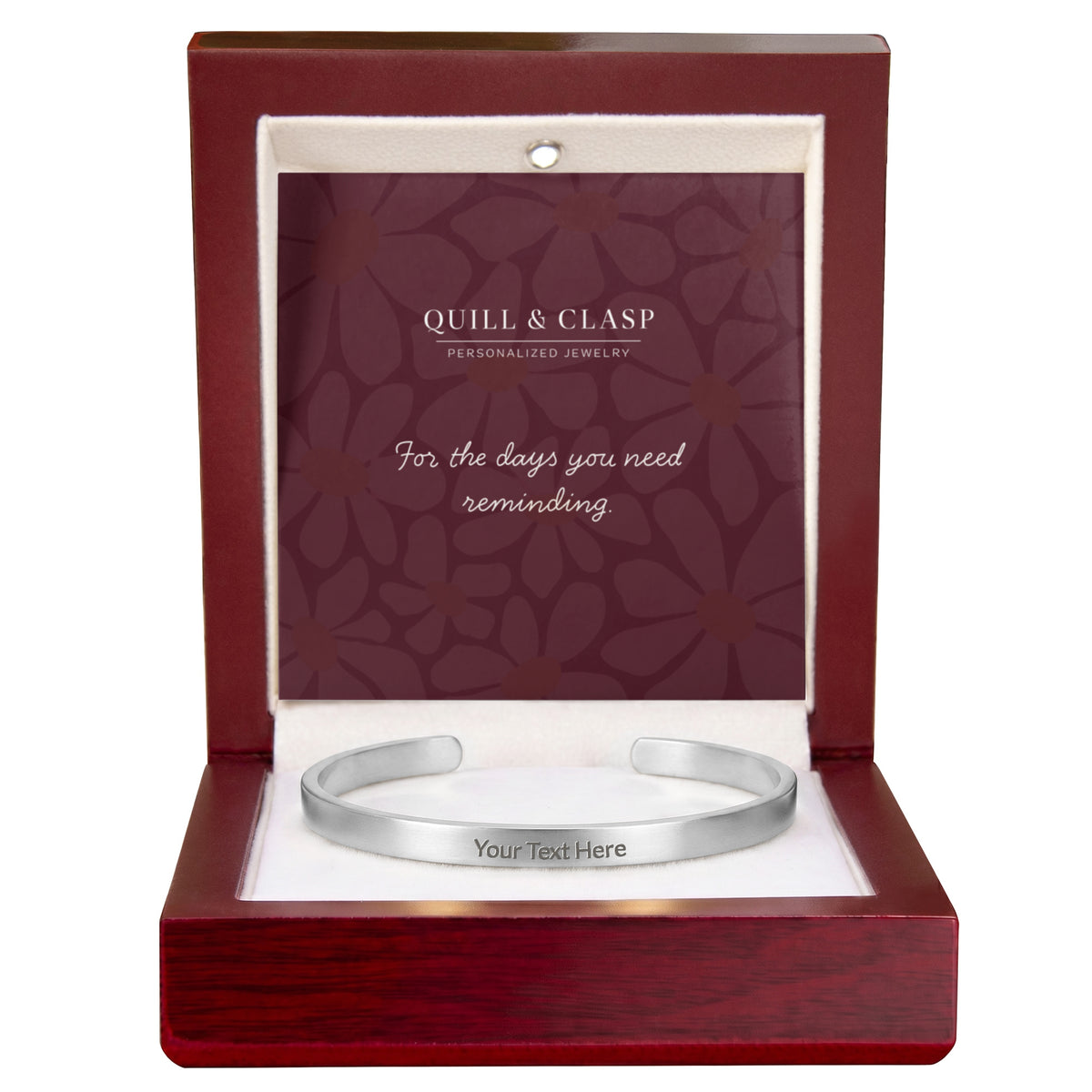 In Your Own Words — Engraved Cuff Bracelet