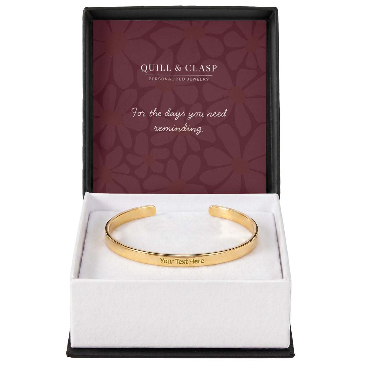 In Your Own Words — Engraved Cuff Bracelet