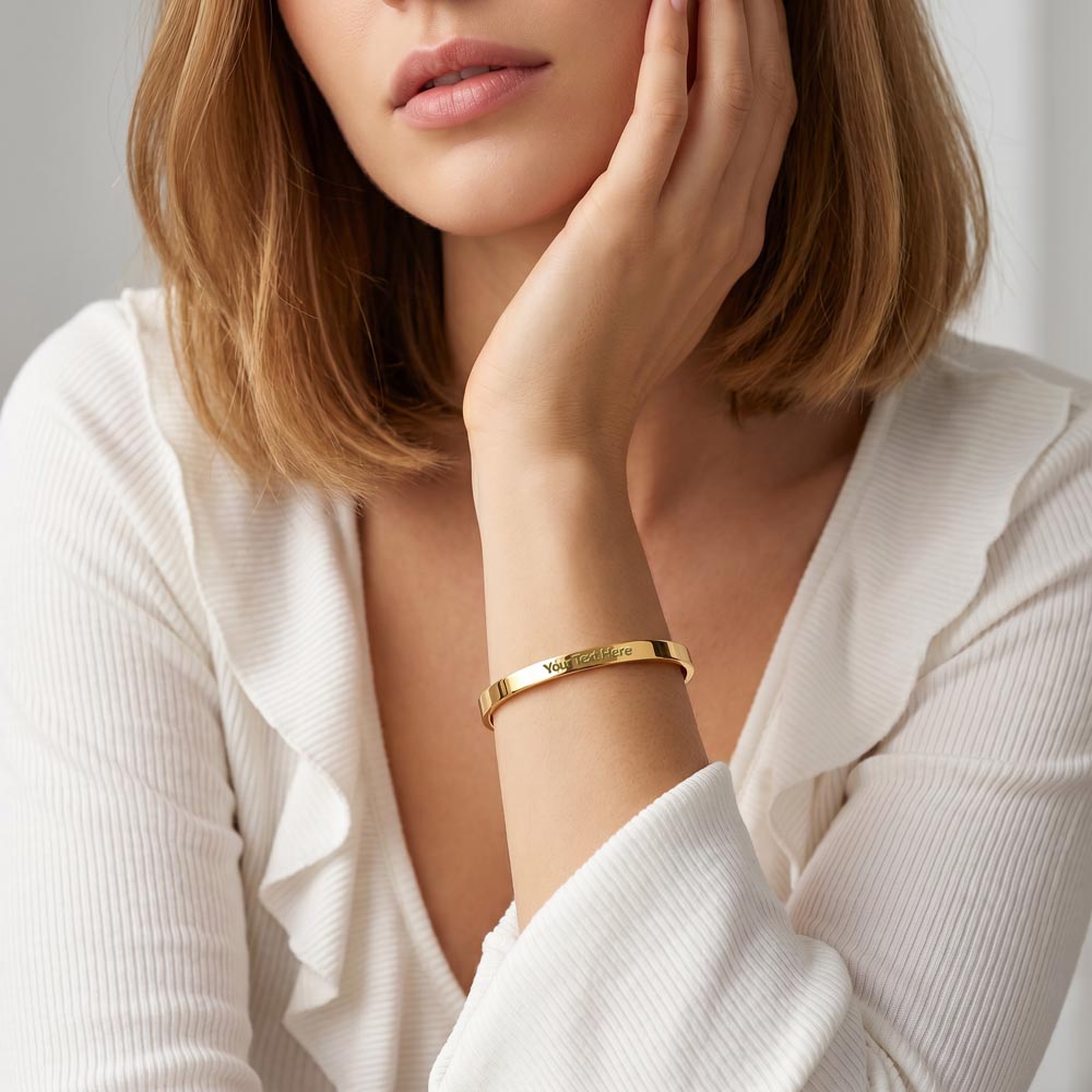 In Your Own Words — Engraved Cuff Bracelet