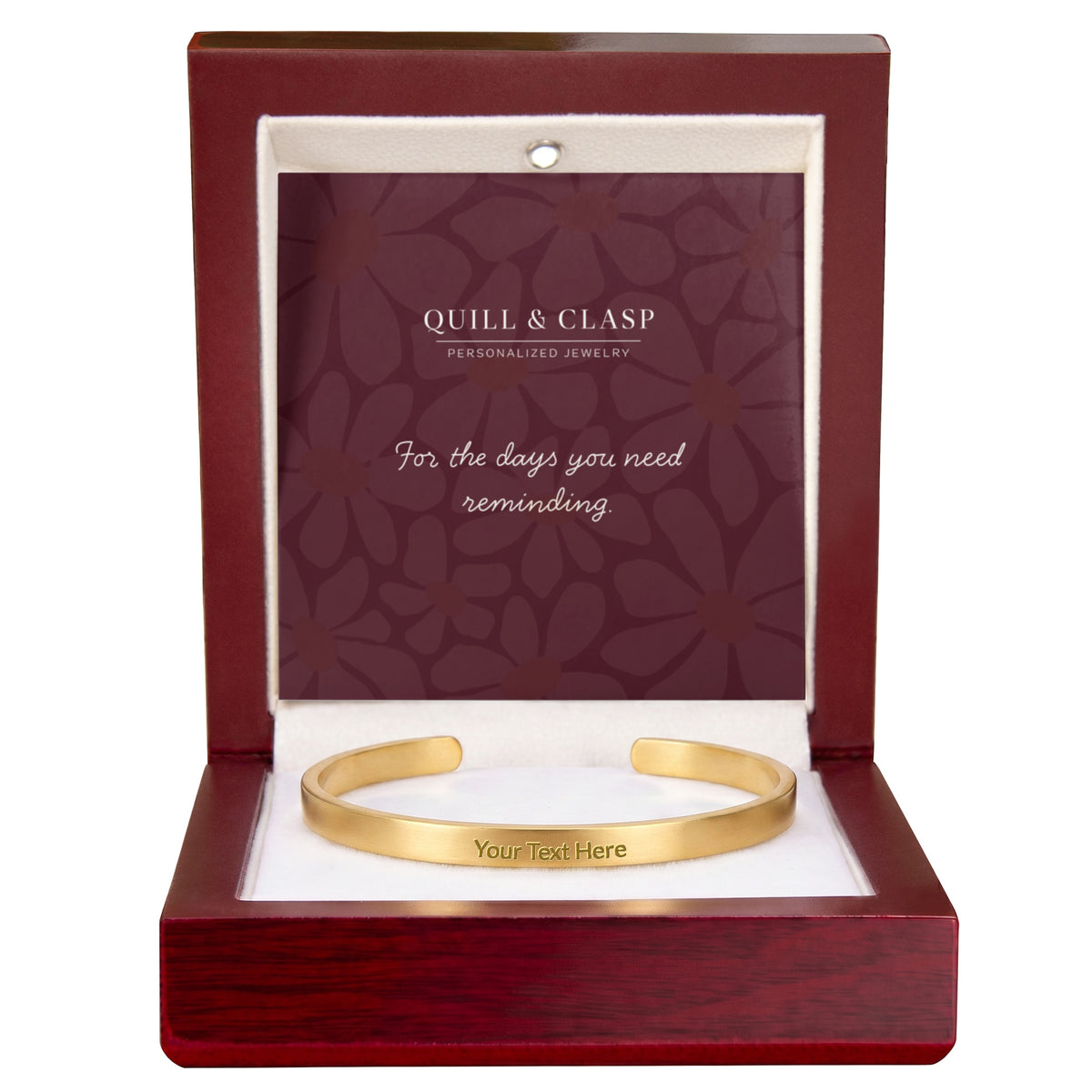 In Your Own Words — Engraved Cuff Bracelet