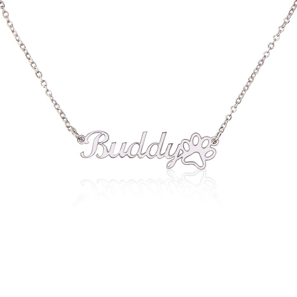 The Paw Print — Personalized Name Necklace