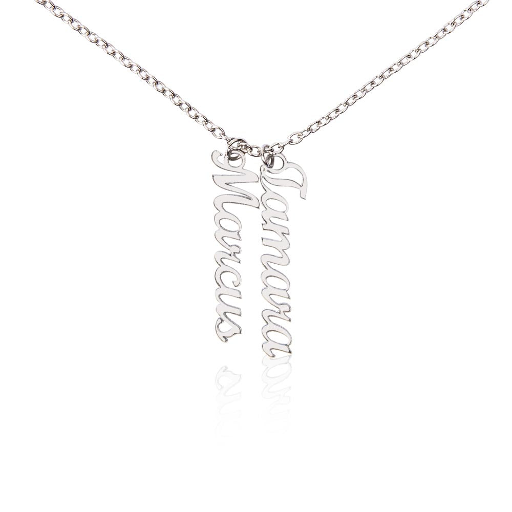Down the Line — Vertical Multi-Name Necklace
