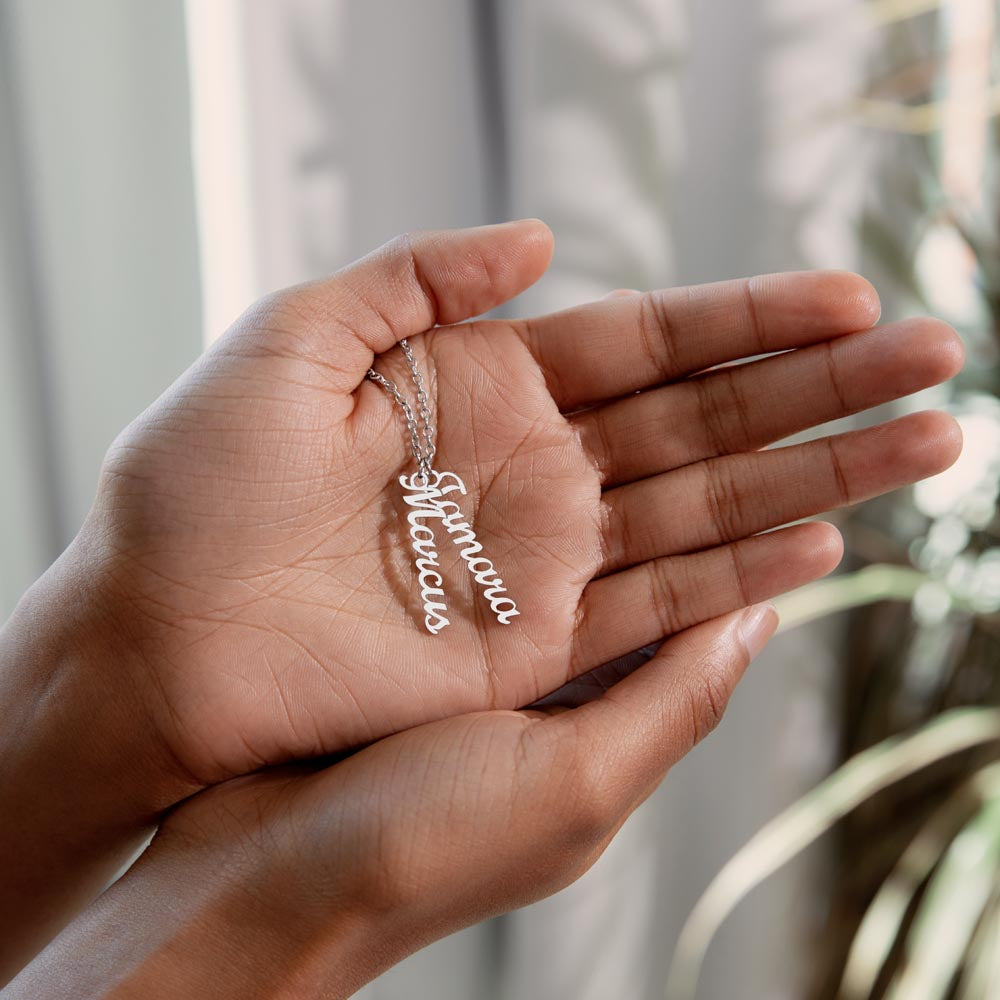 Down the Line — Vertical Multi-Name Necklace