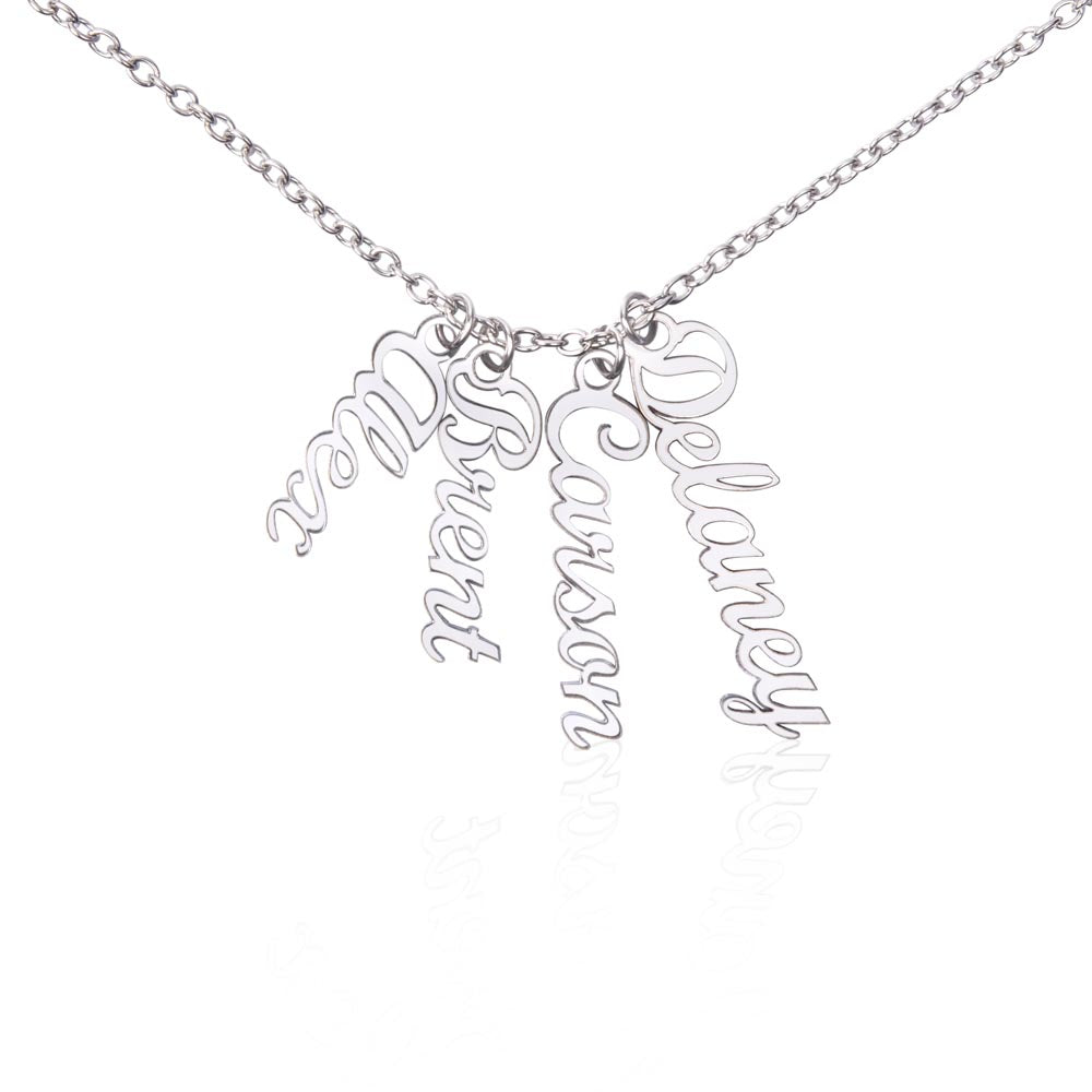 Down the Line — Vertical Multi-Name Necklace