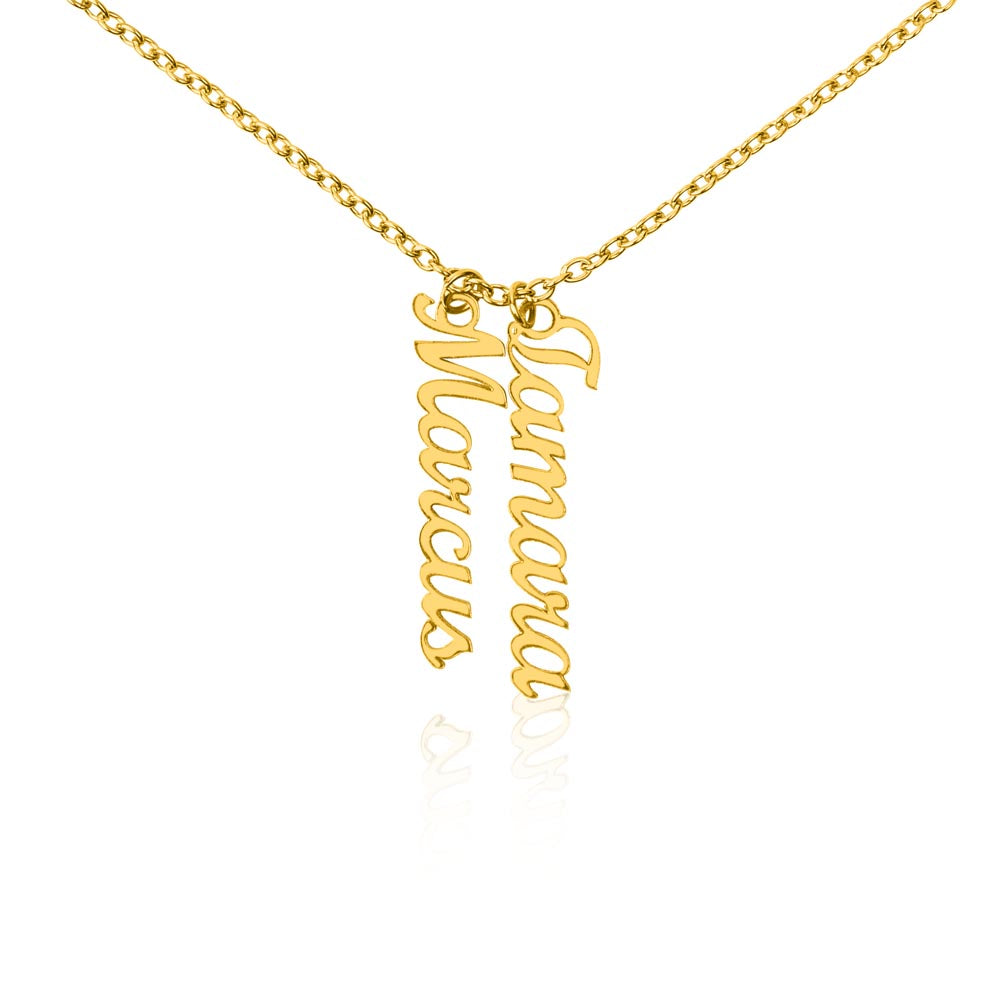 Down the Line — Vertical Multi-Name Necklace
