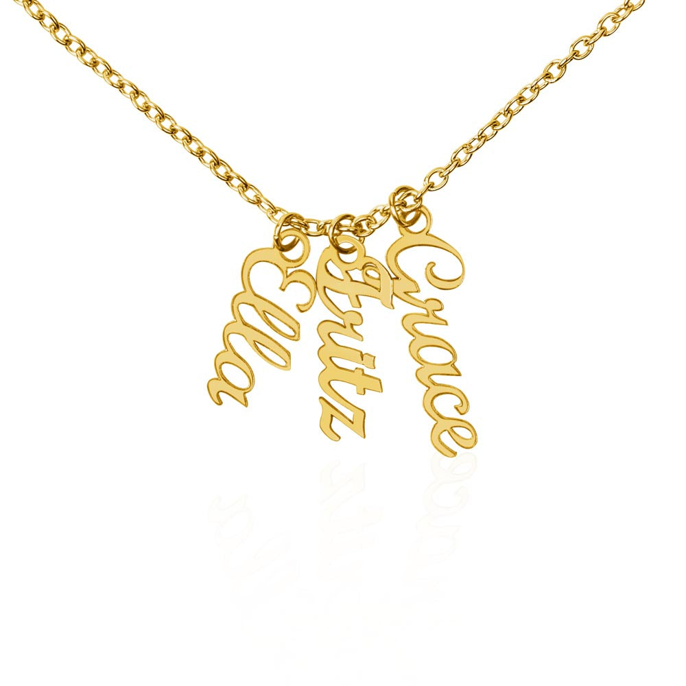 Down the Line — Vertical Multi-Name Necklace