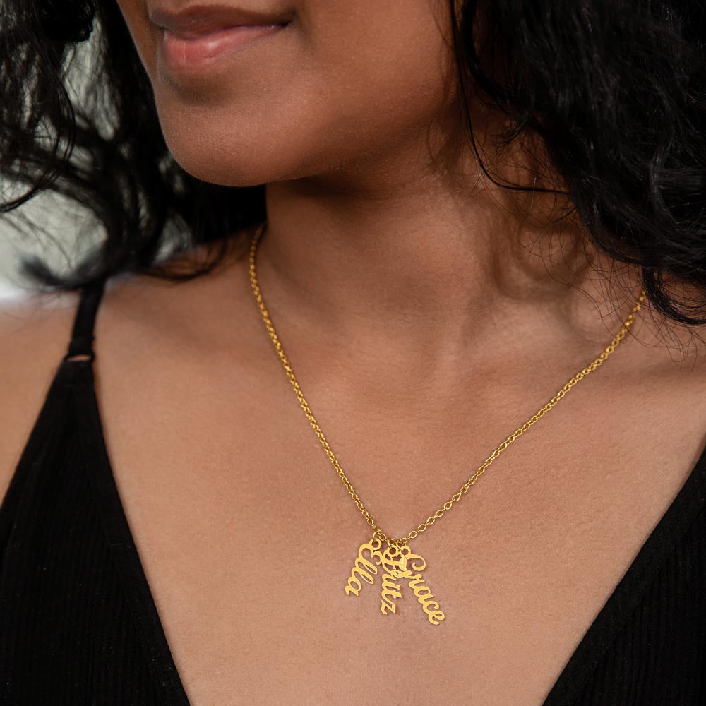 Down the Line — Vertical Multi-Name Necklace