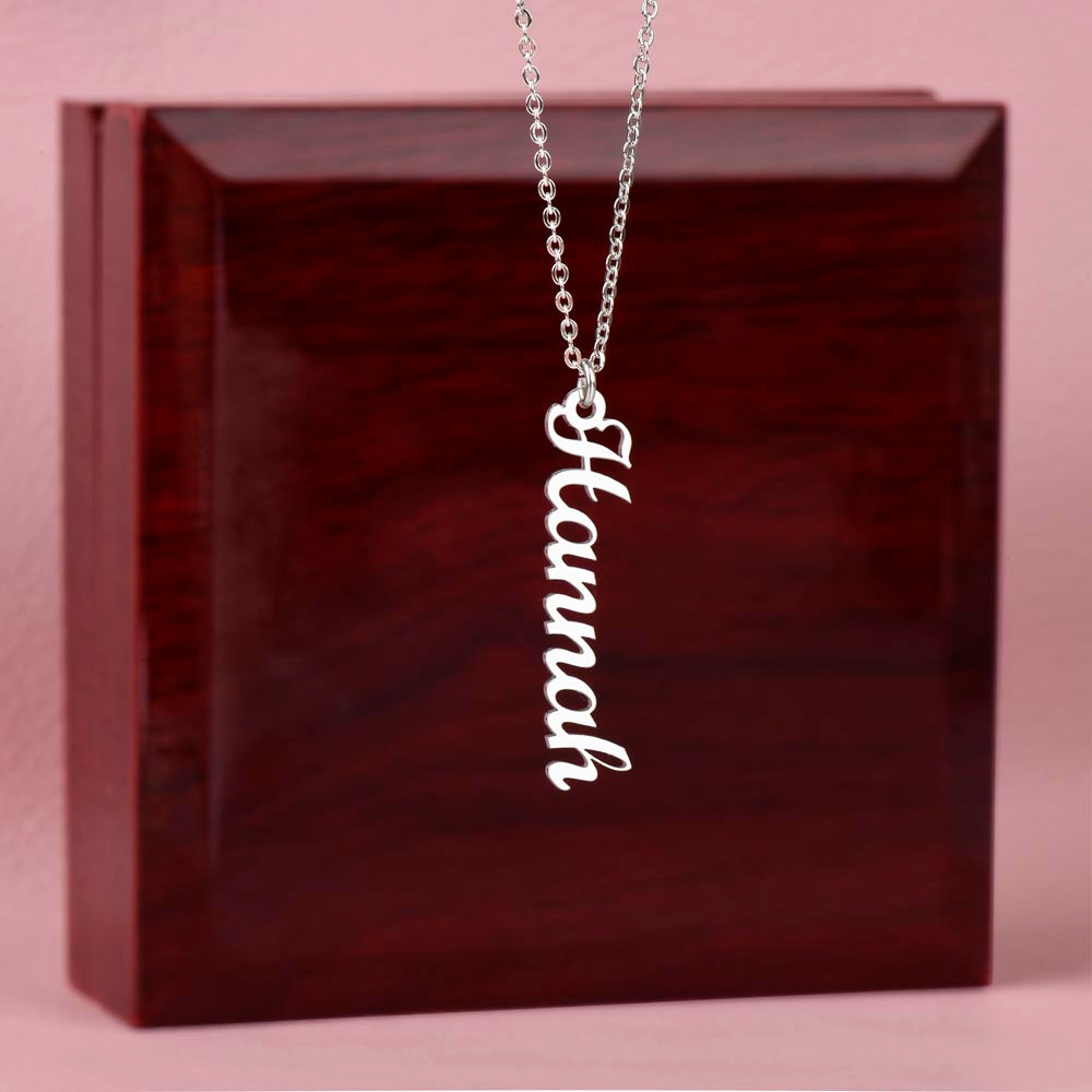 Down the Line — Vertical Multi-Name Necklace