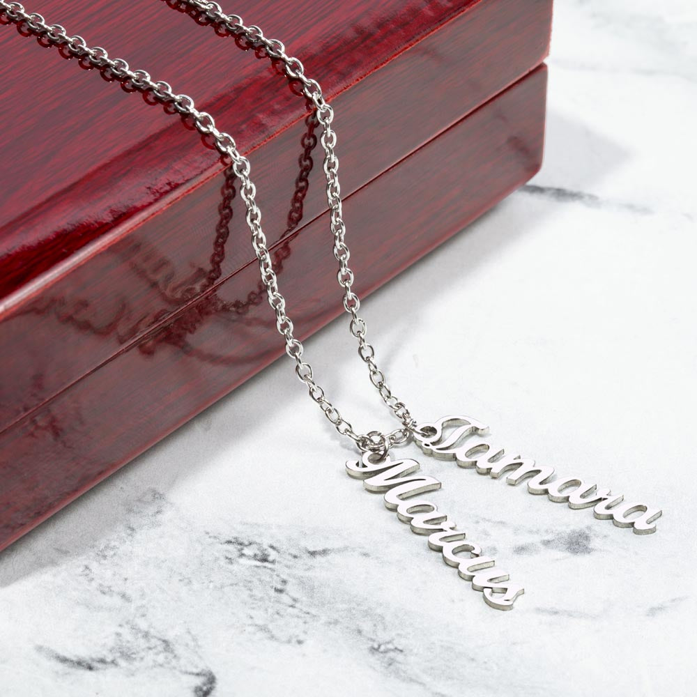 Down the Line — Vertical Multi-Name Necklace