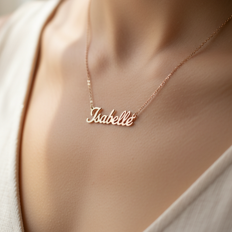 Personalized Script Name Necklace – Made Just for You