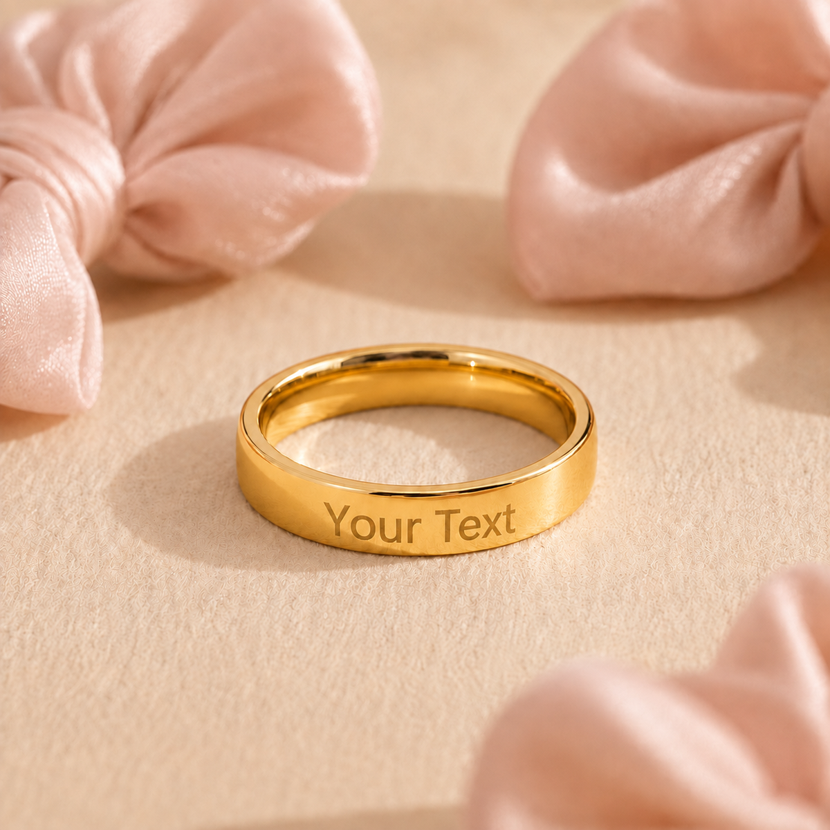 Twenty-Five Characters — Engraved Message Ring