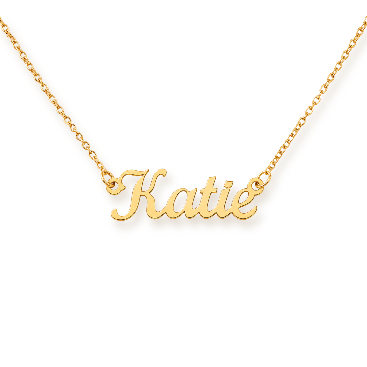 Script Name Necklace — Personalized in Steel or 18K Gold