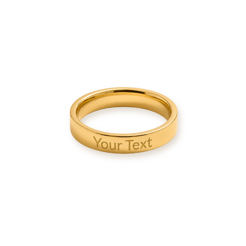 Twenty-Five Characters — Engraved Message Ring