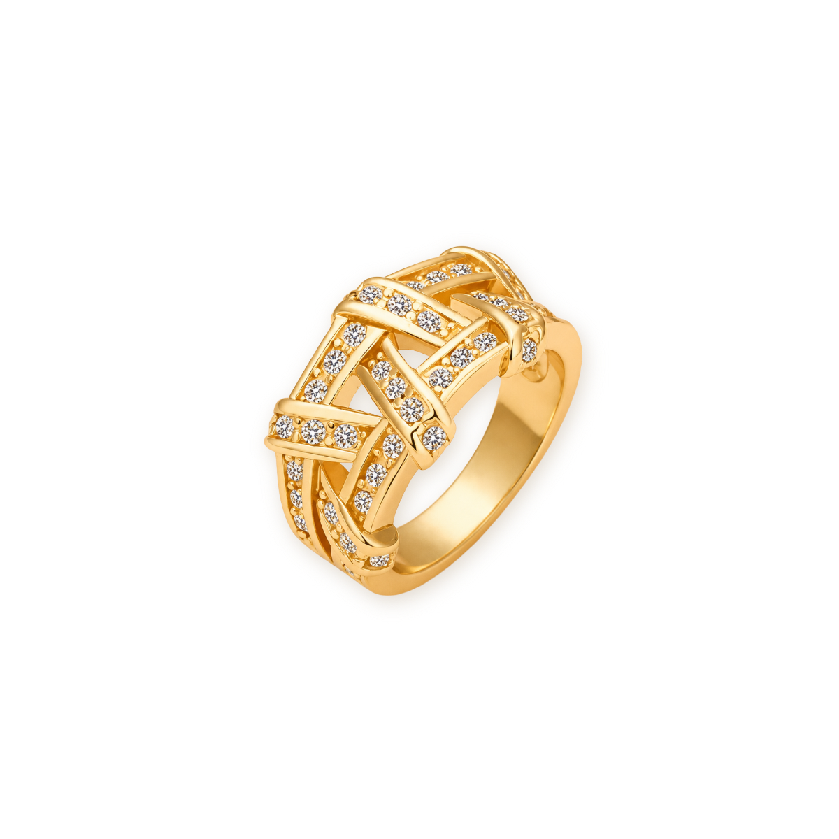 Cocktail Ring — Swarovski Crystals in Gold or Rose Gold
