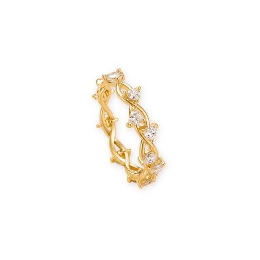 Golden Grace — Gold-Plated Sterling Silver Ring