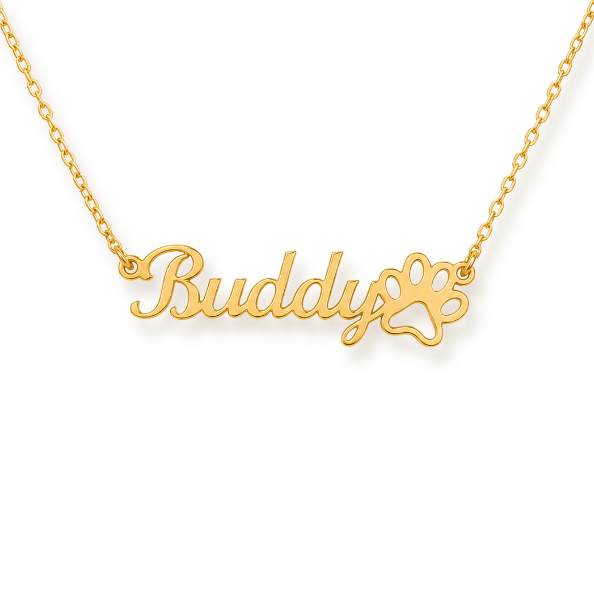 The Paw Print — Personalized Name Necklace