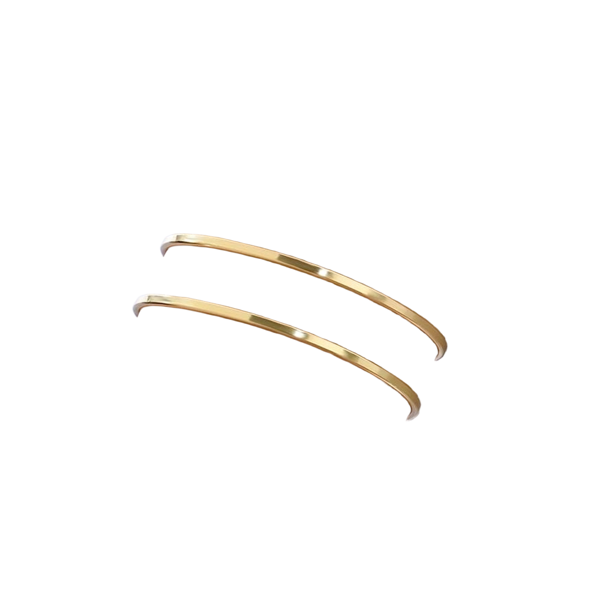Gold Arm Cuff — Minimalist Double Coil Upper Arm Bracelet, Adjustable
